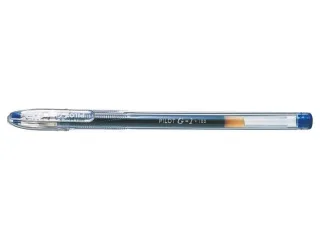 Pilot Boligrafo de Gel G1 - Recargable - Punta de Bola 0.5mm - Trazo 0.3mm - Cuerpo Transparente - Color Azul · Pack de 12 uds.