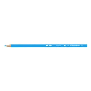 Milan Unicolor Lapices de Color Azul Cian - Triangular - Color Azul Cian · Pack de 12 uds.