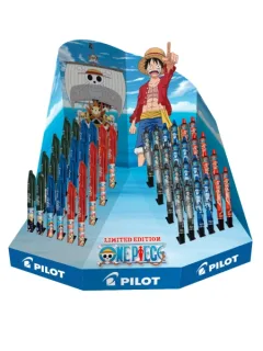 Pilot One Piece Expositor de 24 Boligrafos Frixion Ball + 24 Boligrafos Frixion Ball Plus - Borrables - Recargables - Colores Surtidos