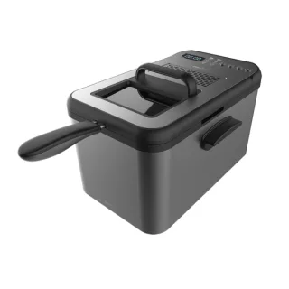 Cecotec Cleanfry Luxury 4000 Freidora Electrica - 3270W - Capacidad 4.2L - Pantalla Digital - 5 Programas Preconfigurados - Filtro Incluido - Tapa con Ventana - Temperatura hasta 190°C - Col