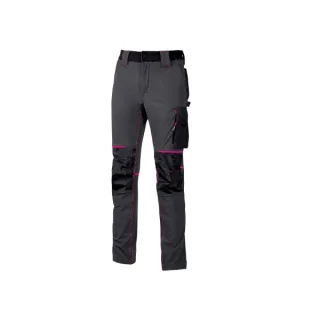 Upower Atom Lady Pantalon de Tejido U-4 - Talla 2XL - Maxima Movilidad, Repelente al Agua, Transpirable, Secado Rapido, Bolsillos Multifuncionales, Cintura Elastica, Proteccion DPI1 - Color