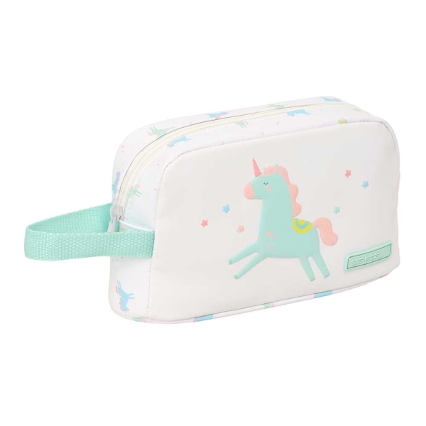 Safta Unicornio Portadesayunos Termico de 1.7L - Interior Forrado en Aluminio - 215x65x120mm - Color Blanco