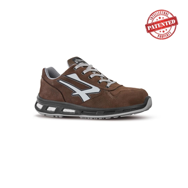 Upower Tiki S ESD Calzado de Seguridad Bajos - Talla 38 - Cuero Nubuck Resistente, Puntera de Aluminio, Hidrofugos, Antiarrugas, Suela Antideslizante, Proteccion S3S CI FO SR - Color Marron