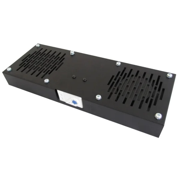 WP Termostato para Armarios de la Serie RWB con 2 Ventiladores - 475x400x55mm - Color Negro