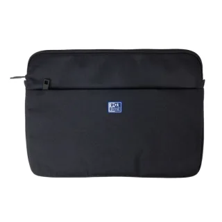 Oxford Young Proof B-Case Funda para Portatiles hasta 16" - RPET Reciclado - Bolsillo Frontal con Cremallera - Acolchado y Suave - 375x265x20mm - Color Negro