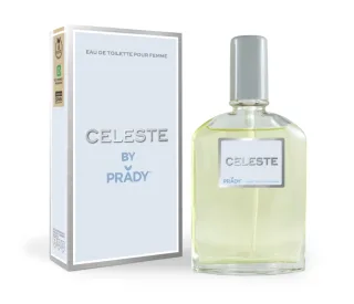 Prady Colonia de Mujer Celeste - Frasco de 90 ml - Spray Pulverizador