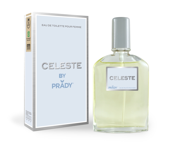 Prady Colonia de Mujer Celeste - Frasco de 90 ml - Spray Pulverizador
