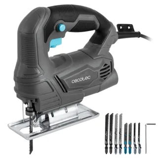 Cecotec Sierra de Calar MultiCut 4000 Sierra de Calar - 400W - Cable 2m - Accesorios Incluidos - Velocidad Regulable - Mandril sin Llave - Tubo de Recogida de Polvo - Color Gris Oscuro