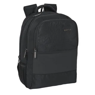 Safta Business Mochila para Portatil hasta 15.6" - Conector USB - Portabotellas - Respaldo Acolchado - Hombreras Ajustables y Transpirables - Alojamiento para Gafas - 300x160x430mm - Color N