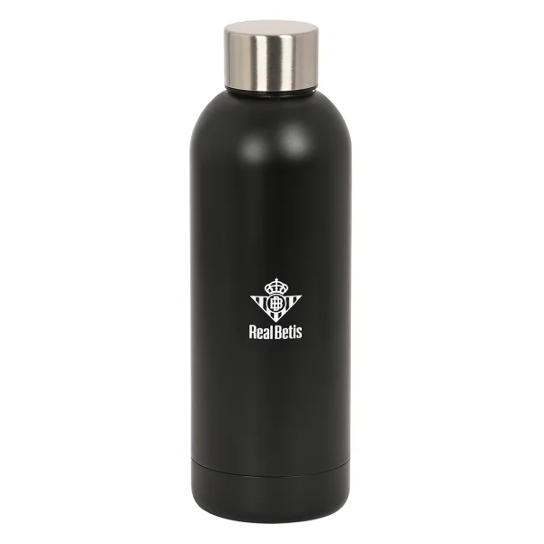 Safta Real Betis Balompie Premium Botella Termo de 500ml - Acero Inoxidable - 70x225mm - Color Negro