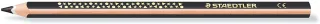 Staedtler Jumbo Noris 128 Lapiz Triangular de Color - Mina de 4mm - Resistencia a la Rotura - Diseño Ergonomico - Color Negro · Pack de 12 uds.