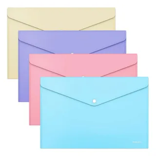 Erichkrause Sobres Glossy Pastel - Tamaño А4 - Opaco - Surtido de Colores - Color Surtido · Pack de 12 uds.