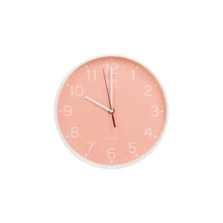 Oxford Reloj de Pared Silencioso para Escritorio Calm 25cm - Diseño Moderno y Elegante - Funcionamiento Silencioso - Tamaño Compacto de 25cm - Color Peach · Pack de 10 uds.