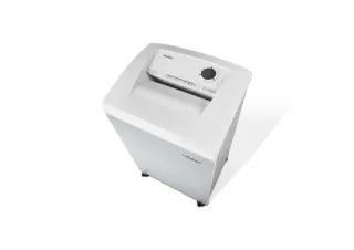 Dahle 306 Team Destructora de Papel Manual Corte en Particulas P-3 - Destruye hasta 20 Hojas - Papelera de 60L - Ruedas Giratorias con Freno - Color Blanco