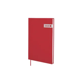 Finocam Dynamic Porto Agenda - Anual 2026 - Sin Cierre - Formato Y10 - 145x12x210mm - Semana Vista en Vertical - Color Rojo
