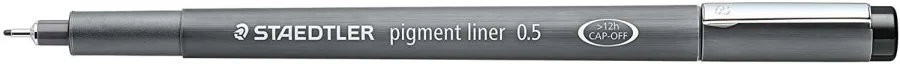 Staedtler Pigment Liner 308 Rotulador Calibrado - Trazo 0.5mm - Secado Rapido - Color Negro · Pack de 10 uds.