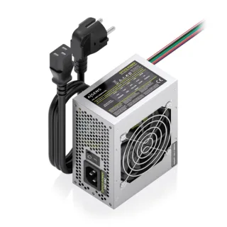 Aisens ASPC-500SFX-PSE Fuente de Alimentacion 500W SFX - Ventilador 80mm - OEM - Cable de Alimentacion Incluido - Color Plata