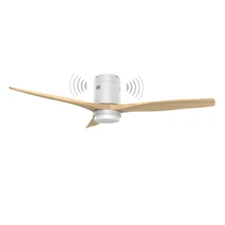 Energy Sistem SoundAir Speaker Ventilador de Techo con Luz - Motor DC - Altavoz 5W - Modo Sleep y Modo Breeze - Luz LED 1800lm con 3 Tonos de Temperatura - Mando a Distancia - Color Blanco/M