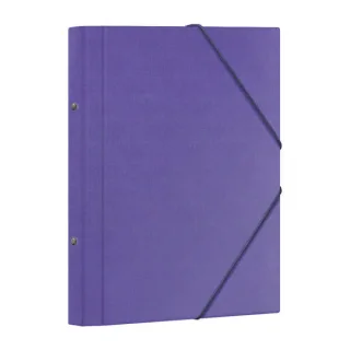 Dohe Carpeta Clasificadora 12 Departamentos - Formato Folio - Carton Plastificado - Cierre con Gomas - Color Morado