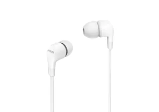 Philips Auriculares Intraurales con Cable - Jack 3.5mm - Microfono Integrado - 3 Pares de Almohadillas de Silicona - Aislamiento Pasivo del Ruido - Altavoz 8.6mm - Boton Multifuncion - Color