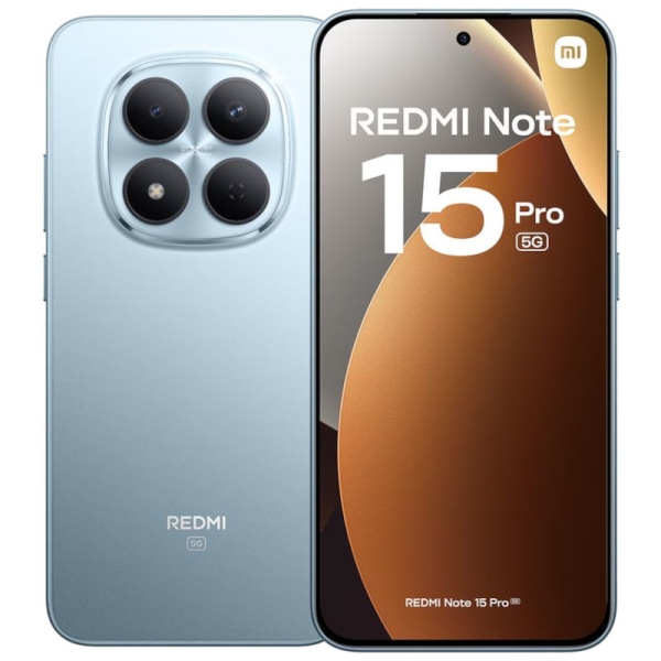 Xiaomi Redmi Note 15 Pro 5G Smartphone Pantalla Amoled 6.83" 120Hz - 8GB -256GB - Camara 200 MP OIS + 32 MP - MediaTek Helio 7400 Ultra - Bateria 6580 mAh con Carga 45W - IP65 - Color Azul