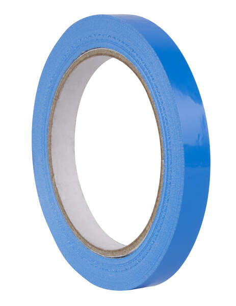 Apli Cinta Adhesiva de PVC 12mm x 66m - Resistente al Agua y a la Intemperie - Facil de Cortar con la Mano - Ideal para Manualidades y Embalaje - Color Azul · Pack de 12 uds.