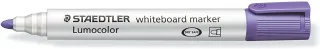 Staedtler Lumocolor 351 Rotulador para Pizarra Blanca - Punta Redonda - Trazo 2mm - Capuchon con Clip - Color Violeta · Pack de 10 uds.