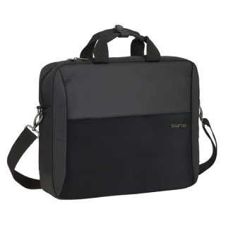Safta Business Maletin para Portatil hasta 15.6" - Doble Tirador - Conector USB - Bolsillo Oculto - Bandolera Ajustable - Asas Forradas - Cinta para Maletas - 12.15 L - 410x90x330mm - Color