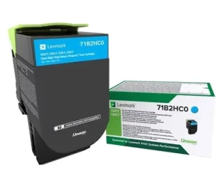 Lexmark CS417/CX417/CS517/CX517 Cyan Cartucho de Toner Original - 71B2HC0/71B0H20