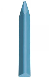 Jovi Triwax Estuche de 12 Ceras - Triangulares - No Manchan - Resistentes - Trazo Suave - Facil Agarre - Apto para Sacapuntas - Libre de Alergenos - Color Azul