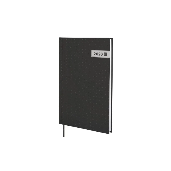 Finocam Dynamic Porto Agenda - Anual 2026 - Sin Cierre - Formato Y10 - 145x12x210mm - Semana Vista en Vertical - Color Negro