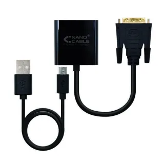 Nanocable Conversor DVI 24+1/M A VGA HDB15/H 10 cm