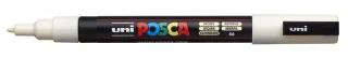 Posca PC-3M Marcador de Pintura Base al Agua - Punta Conica de Poliester 0.9-1.3mm - Linea Fina - Resistente a la Luz - Color Marfil · Pack de 6 uds.