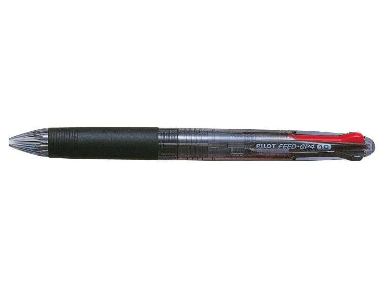 Pilot Boligrafo de Bola Retractil Feed GP4 Begreen - Punta Redonda 1mm - Trazo 0.27mm - 78.2% de Plastico Reciclado - Recargable - Grip Ergonomico - 4 Colores · Pack de 10 uds.