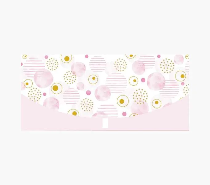 Pictura Tarjeta Money Cards - 21.3x9.6cm - Diseño Elegante de Circulos - Incluye Sobre Blanco - Certificacion FSC
