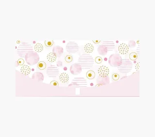 Pictura Tarjeta Money Cards - 21.3x9.6cm - Diseño Elegante de Circulos - Incluye Sobre Blanco - Certificacion FSC