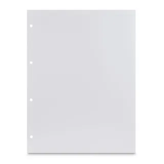 Hama Pack de 25 Cartulinas para Fotos - Perforado - 233x310mm - Color Blanco