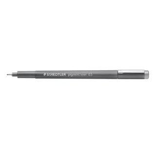 Staedtler Pigment Liner 308 Rotulador Calibrado - Trazo 0.5mm - Secado Rapido - Color Gris · Pack de 10 uds.
