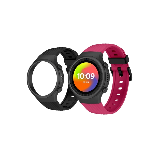 SPC Smartee 4G Junior Reloj Inteligente Smartwatch Pantalla Redonda 1.2" - 4G - Localizacion GPS - Modo Colegio - Zonas de Seguridad - Resistencia IP68 - Color Rosa