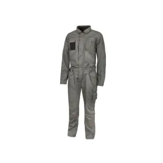 Upower Crisp Traje de Trabajo Resistente - Talla 44 - Comodidad y Funcionalidad, Cierre Central con Cremallera Bidireccional, Multiples Bolsillos, Puños Ajustables, Proteccion DPI1 - Color G