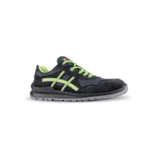Upower Ayrton S Calzado de Seguridad Bajos - Talla 38 - Empeine de Gamuza, Nylon Ultra Light, Puntal de Aluminio, Anti-Pinchazos, Antideslizantes, Suela PU/PUTR, Proteccion S1PS FO SR - Colo