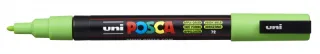 Posca PC-3M Marcador de Pintura - Punta Conica de Poliester 0.9-1.3mm - Tinta Base al Agua - Resistente a la Luz - No Permanente - Color Verde Manzana · Pack de 6 uds.