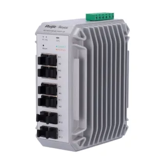 Ruijie RG-NIS3100-8GT4SFP-HP Switch Industrial - 8 Puertos Ethernet hasta 1Gbps - 4x SFP 1Gbps - PoE/PoE+ hasta 240W - Color Gris