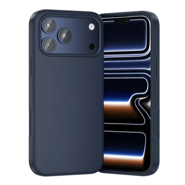 Vention Funda de Silicona para Iphone 17 Pro Max - Anillo Magnetico MagSafe - Incluye Accesorios - Color Azul