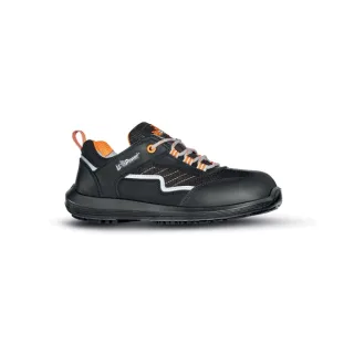 Upower Miami S Calzado de Seguridad Bajos - Talla 38 - Ligeros, Empeine en Piel Pull-Up, Transpirables, Puntal AirToe Composite, Antiperforacion, Antideslizante, Suela PU/PU, Proteccion S1PS