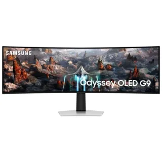Samsung Odyssey G9 Monitor Curvo 49" OLED Dual QHD 240Hz FreeSync Premium Pro - Respuesta 0.03ms - 32:9 - USB, HDMI, DisplayPort - VESA 100x100mm