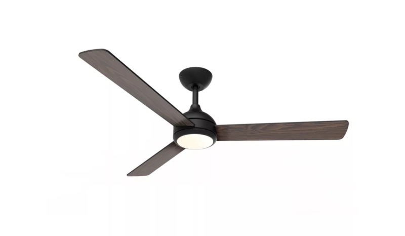 Philips Velyx Ceiling Ventilador de Techo con Luz LED Hasta 6500K - Aspas Fijas - 32W Ventilador + 24W Luz - Mando a Distancia - Color Negro/Madera
