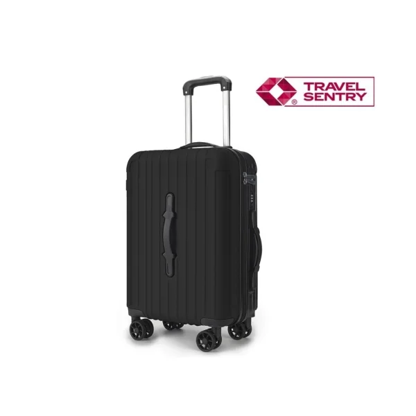 Lagart Smart Maleta Trolley de Cabina Rigida 20” 55x34x20cm - Asa Frontal para Manejo en Distintas Situaciones - Cierre TSA - Ruedas Dobles 360º - Color Negro