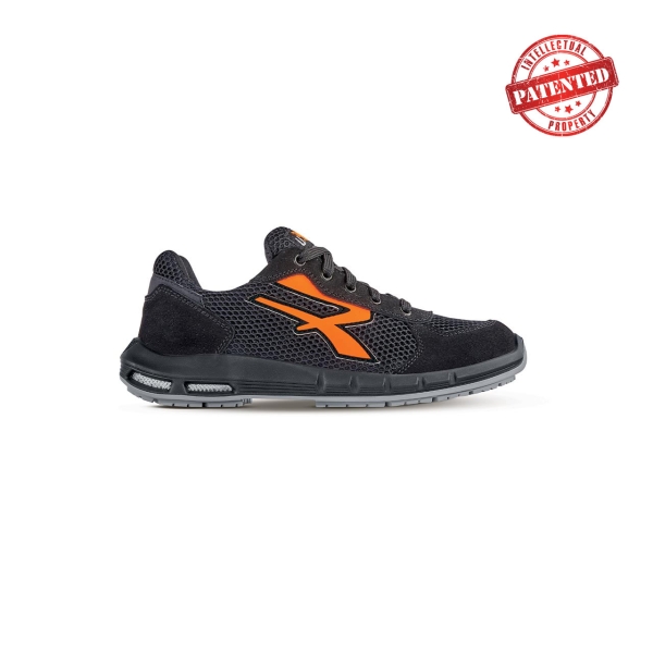 Upower Atos ESD S Plus Calzado de Seguridad Bajos - Talla 35 - Comodidad y Ligereza, Parte Superior de Nailon Ultraflexible y Gamuza Suave, Puntera de Aluminio, Antideslizante, Proteccion S1