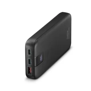 Hama Power Pack Bateria Externa Powerbank 10000mAh - Polimero de Litio - USB-C - USB-A - Power Delivery - Pantalla Digital - Indicador de Carga - 3 Conexiones de Salida - 18x126x70mm - Color